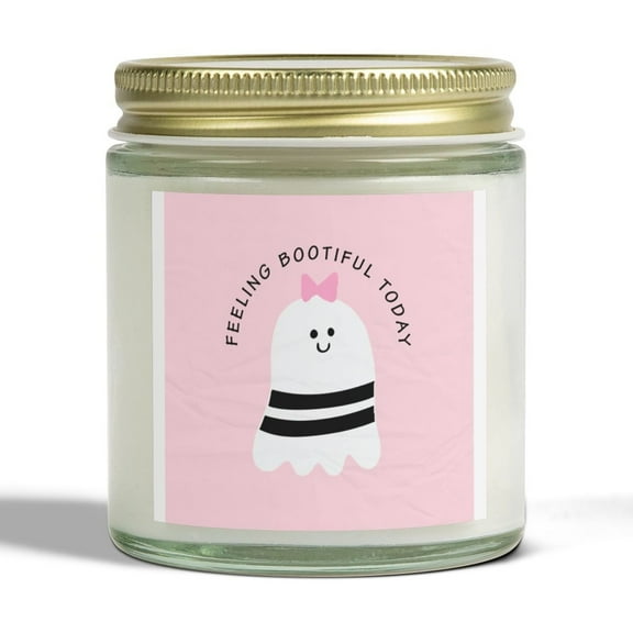 Halloween Scented Candles, Coconut Apricot Wax (4oz, 9oz)