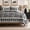 Heirloom Floral - Dark Charcoal, variant on EVERGRACE Cotton Quilt Set King Size, 100% Cotton Reversible Lightweight Bedspread Coverlet, Vintage Floral Farmhouse Bedding, Traditional Botanical Quilt with 2 Pillow Shams, Dark Charcoal 108"×96"