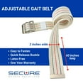 thumbnail image 4 of Secure (8 PACK) Transfer & Walking Gait Belt with Metal Buckle and Belt Loop Holder for Caregiver, Nurse, PT, Therapist, 4 of 9