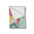 thumbnail image 2 of Sugar Skull Soft Flannel Fleece Blanket, Image of Lady Sugar Skull Ornamented with Floral Wreath and Spider Web Motifs, Cozy Plush for Indoor and Outdoor Use, 50" x 70", Multicolor, by Ambesonne, 2 of 6