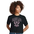 thumbnail image 3 of Barbie the Movie - Barbie Land Athletics - Juniors Cropped Cotton Blend T-Shirt, 3 of 4