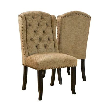 Furniture Of America Telara Tufted Wingback Dining Chair Set 2 Furniture Of America Telara Tufted Wingback Dining Chair Set 2