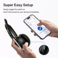 thumbnail image 2 of Auriculares Bluetooth PrancyBT V5.2 con micrófono para PC, color negro, 2 of 6