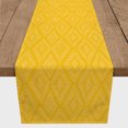 thumbnail image 3 of Creative Products Tribal Diamond Yellow 16x72 Poly Twill Table Runner, 3 of 3