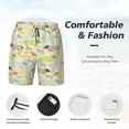 thumbnail image 3 of Balery Dachshund Dog Puppy Bañador para hombre, shorts de playa de secado rápido con entrepierna y forro de compresión-3X-Large, 3 of 6
