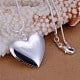 thumbnail image 2 of Brass Hollow Heart Diffuser Locket Pendants Silver Color Plated 31x26mm, 2 of 6