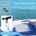 thumbnail image 3 of AEVXKHI 2PCS Boat Fishing Rod Holder, 360° Rotation Canoe Fishing Pole Rack with Enlarge Clamp, Large Opening Fit Round/Square Tube Boat Fishing, Fishing Gear, Fishing Gifts for Men, 3 of 11