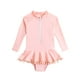 thumbnail image 1 of Odeerbi 1-6 Años Traje de Baño Antisarpullido de Manga Larga Para Niñas Playa de Verano Traje de Baño de Entrenamiento Deportivo de Una Pieza Traje de Baño de Surf, 1 of 3