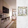 thumbnail image 5 of Yayeee Rocker Switch Wall Plate 2-Gang 4.7"x4.6" Home Decorative Outlet Cover, Green Birds, 5 of 6