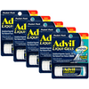 Advil Liqui-Gels Minis Pain Reliever and Fever Reducer, Ibuprofen 200mg, 8 Count Vial Travel Size Pack of 5