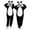 Black, variant on Ruyang Animal Hooded Jumpsuit for Toddler Boys Girls Panda Zipper Fleece Onesie Teen Kids Theme Party Drees Up Home Wear