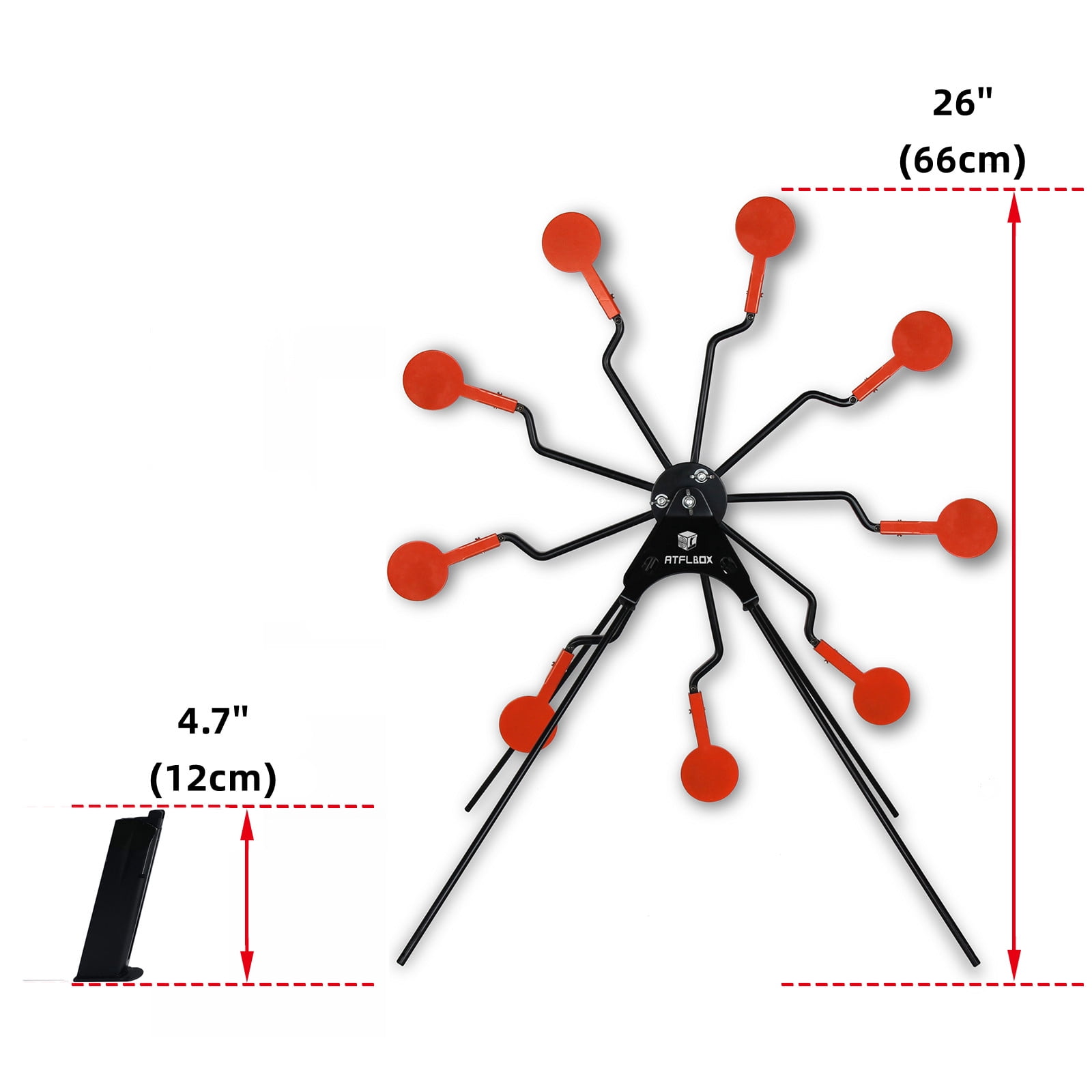 Atflbox Ferris Wheel Metal Resetting Mobile Shooting Targets for BB Gun Airgun Weight 4.3lb
