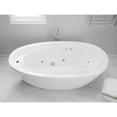 thumbnail image 3 of ANZZI Jetted Whirlpool Bathtub Drain Leni, Freestanding Soaking Tub with Reversible 5.9 ft. White, 3 of 12