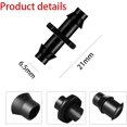thumbnail image 2 of 200 Pieces Barbed Connectors for Drip Irrigation Fits 1/4 Inch Tubing, Irrigation Straight Joints, 2 of 5