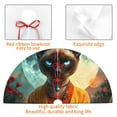 thumbnail image 4 of Yiaed Moonlit Hairless Cat Monk Print Christmas Tree Skirt , Tree SkirtsTree Mat for Christmas Winter Holiday Indoor Decorations-48", 4 of 7