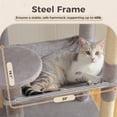 thumbnail image 4 of Pawz Road Cat Tree for Large Cats 56"Tall Cat Tower Condo with Scratching Post for Indoor Cats,Gray, 4 of 19