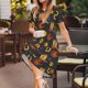 thumbnail image 3 of Balery Wild West Golden Horseshoe Vestidos sueltos de manga corta para mujer, vestidos de verano 2025, vestidos casuales de corte A con vuelo., 3 of 6
