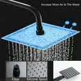 thumbnail image 6 of BVSOIVIA 3 IN 1 Bathroom Shower Faucet Rainfall Shower Set Matte Black Wall Mount Bathtub Shower Mixer Tap Shower System with Shelf, 6 of 9