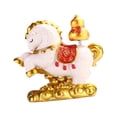 thumbnail image 3 of Escultura de caballo, decoración de escritorio, resina, coleccionables, escultura, Fengshui chino D, 3 of 6