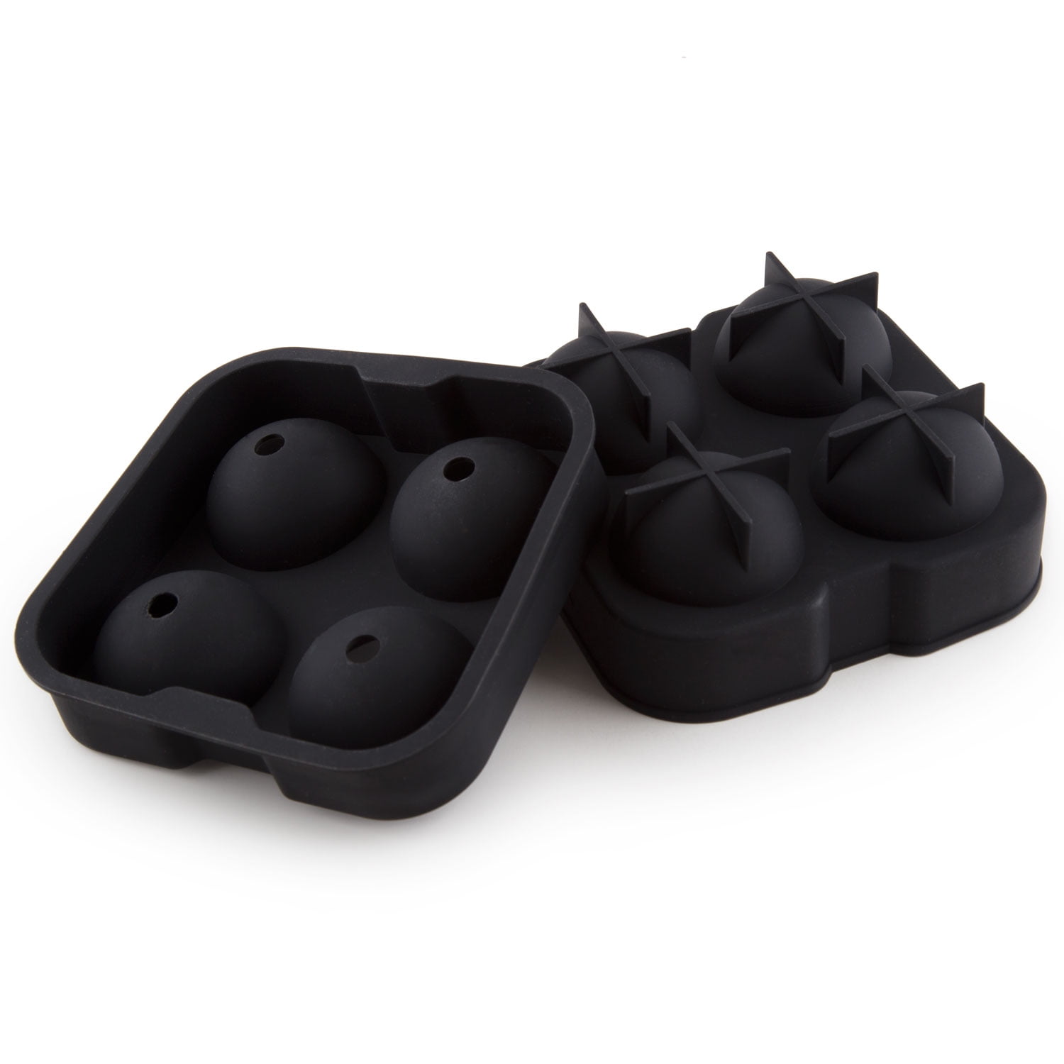 4-Sphere Black Silicone Ice Mold