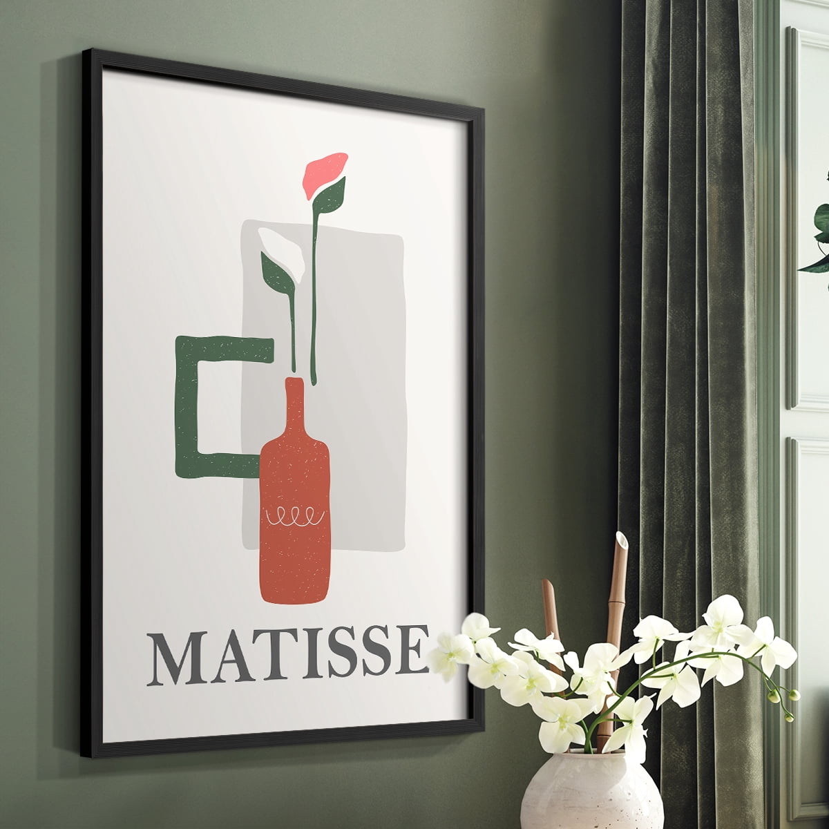 Matisse CCLXX in Solid Wood 16 x 20 Framed Print