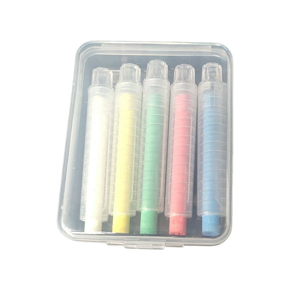 LILELIS Dustless Twistable Chalk Colored Chalk 1.0mm Tip Art Tool for Chalkboard Blackboard Kids Children Drawin 5pcs