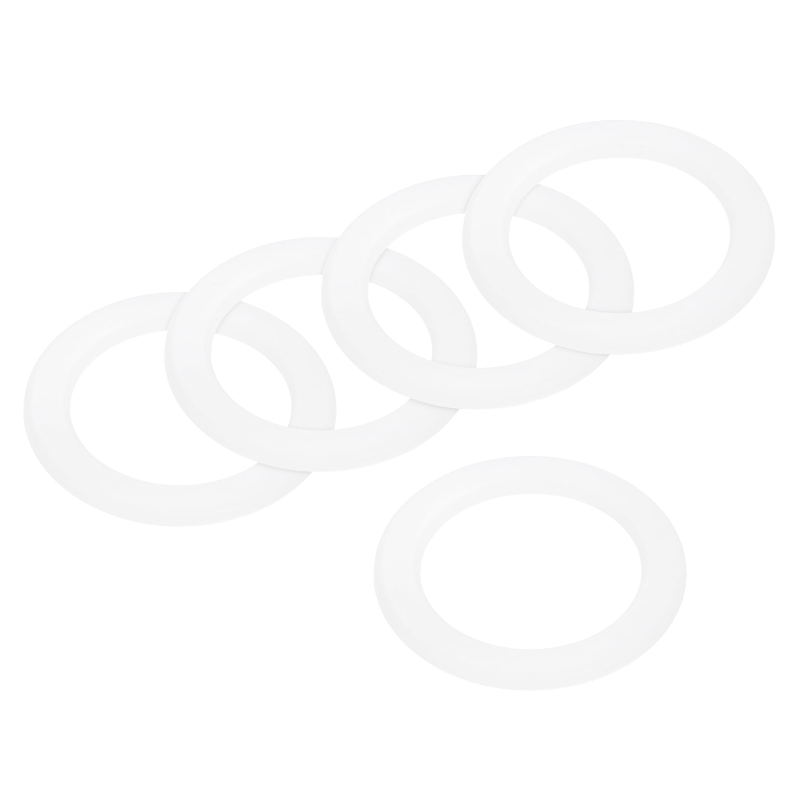 Uxcell Gasket Seal Coffee Maker White Silicone Ring 38x54x3.3mm for 2