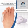 thumbnail image 3 of Dr. Frederick’s Original Tailor’s Bunion Pads - 6 ct Low Profile Soft Gel Spacers for Bunionette Relief - Cushions Pinky Toe & Reduces Friction - Washable, Latex-Free, Foot Protectors, 3 of 4