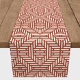 thumbnail image 3 of Creative Products Geometric Aztec Lines Rust 16x72 Poly Twill Table Runner, 3 of 3