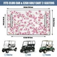 thumbnail image 3 of Cooling Microfiber Flowers Golf Cart Seat Protector 51" x 31", Breathable Front Bench Cover for EZGO, Yamaha & Club Car Models, 3 of 8