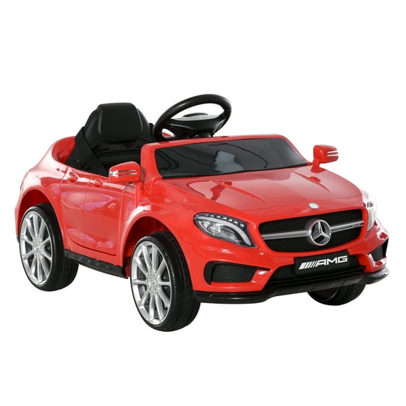 Aosom 6V Kids Licensed Ride On Car Toy Battery Powered High/Low Speed with Headlight Music and Remote Control Red