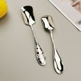 thumbnail image 7 of Shoreew 4Pcs Stainless Steel Ice Cream Spoons Retro Square Head Dessert Coffee Shovel Sorbet Yogurt Cake Jelly Serving Utensil Set Kitchen Gadget, 7 of 7