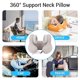 thumbnail image 3 of Almohada Para El Cuello, Almohada Para El Cuello En Forma De U, Reducción De Ruido, Compatible Con La Piel, Soporte De 360 ​​Para Viajes, 3 of 7