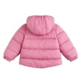 thumbnail image 4 of Mitankcoo Girls Hooded Puffer Jacket Quilted Warm Winter Coat with Zipper and Pockets Lightweight Outerwear 1-8Y, 4 of 5