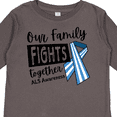 thumbnail image 4 of Inktastic Our Family Fights Together ALS Awareness Boys or Girls Long Sleeve Toddler T-Shirt, 4 of 5