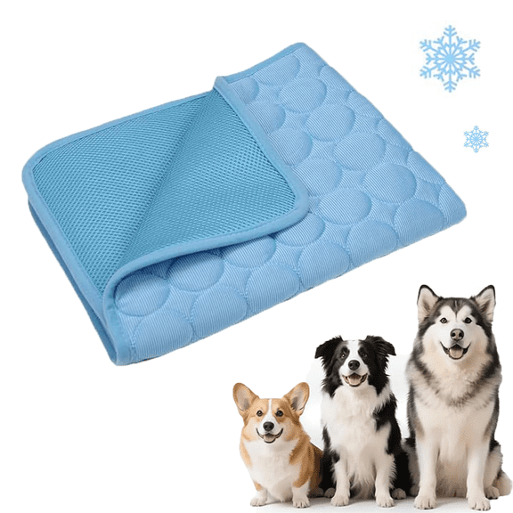 Dog Cooling Mat Outdoor - Dog Beach Essentials & Cat Cooling Mat, Portable Washable Cool Pad for Summer Travel
