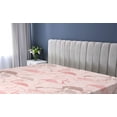 thumbnail image 5 of Ambesonne Tropical Fitted Sheet, Flamingo Pattern Exotic, King Size, Blush Pastel Pink, 5 of 5