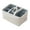 White, variant on Misright Practical Storage Container Convenient Carry Handles Modern Home Decoration