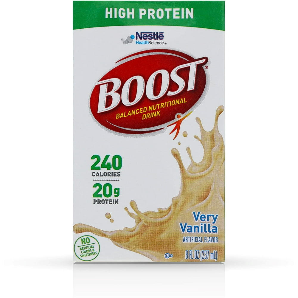 Boost High Protein Very Vanilla Flavor Drink, 8 Fl. Oz.