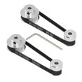 thumbnail image 1 of Zeberoxyz Juego de 2 poleas de sincronización de aluminio GT2 de 20 y 36 dientes con 2 piezas de longitud de 200 mm de ancho y correa de 6 mm (20-36T-5B-6), 1 of 5
