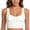 White, variant on Women's Full Bust Seamless Compression Chest Binder Tank, Full-Coverage Smoothing, Flexible Low-Impact Support, Under-Top Layering