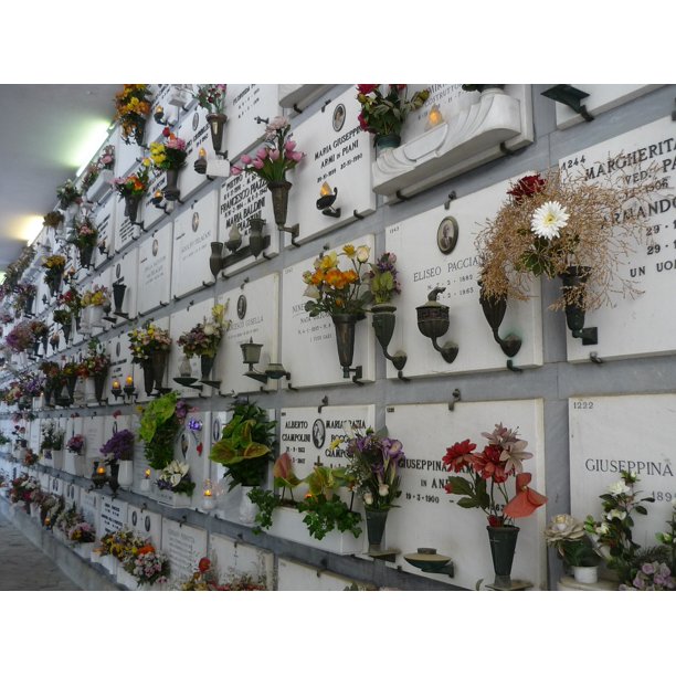 Florence Flowers Grave Urn Tombs Cemetery 20 Inch By 30 Inch Laminated Poster With Bright Colors And Vivid Imagery Fits Perfectly In Many Attractive Frames Walmart Com Walmart Com