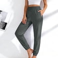 thumbnail image 5 of Pants Womens Quick Dry Pull-On Hiking Yoga Golf Travel Pants Summer Athletic Breathable Workout Stretch Pants Army Green XL, 5 of 6