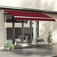 thumbnail image 2 of Outsunny 11' x 10' Retractable Awning Fabric Replacement Outdoor Sunshade Canopy Awning Cover, UV Protection, Wine Red, 2 of 10