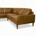 thumbnail image 5 of Modern Leather Sectional Sofa Right Facing (220×80×75cm for Living Room), 5 of 5