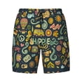 thumbnail image 4 of Lsque Mens Swim Trunks Colorful Hippie Pattern - Bathing Suit Compression Liner - Beach Swim Shorts Swimwear - (S-3XL) - Stretch Quick Dry -X-Large, 4 of 9