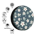 thumbnail image 5 of Bingfone Blue Flower Spare Tire Cover Weatherproof Universal Wheel Protectors For Rv Camper Travel Trailer Suv Truck 16 Inch, 5 of 9
