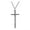 Ancient Silver, variant on Cross Necklaces for Men Stainless Steel Vintage Crucifix Pendant Cool Necklace Silver