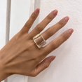 thumbnail image 3 of Women Ring Chunky Resin Simple Thick Finger Ring Knuckle Ring Stackable Ring, 3 of 10