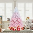 thumbnail image 4 of Gymax 7  FT Artificial Christmas Tree Hinged Snow Flocked Xmas Tree w/ 1264 Lush Branch Tips, 4 of 10